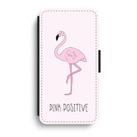 Pink positive: iPhone XR Flip Hoesje