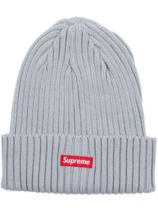 Supreme bonnet en maille nervurée - Gris