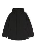 Stone Island Junior doudoune à patch logo - Noir