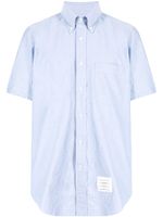 Thom Browne chemise à patch logo - Bleu