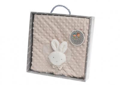 Gamberritos babydeken met knuffelkonijn 75 x 100 cm beige Gamberritos babydeken met knuffelkonijn 75 x 100 cm beige