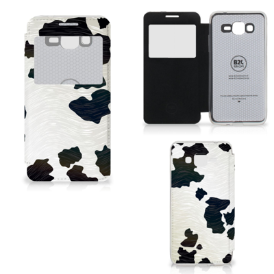 Samsung Galaxy Grand Prime Telefoonhoesje met Pasjes Koeienvlekken