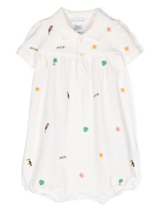 Ralph Lauren Kids barboteuse à broderies - Blanc