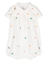 Ralph Lauren Kids barboteuse à broderies - Blanc