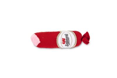 Beeztees Salami - Kattenspeelgoed - Rood - 11,5x3x3 cm