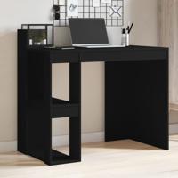 Bureau 103,5x56,5x94 cm bewerkt hout zwart - thumbnail