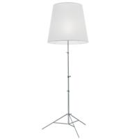 Pallucco - Gilda Perkament Vloerlamp Natuurlijk Aluminium / Wit