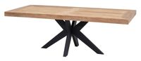 DTP Home Eettafel Lincoln Teakhout - Bruin, Zwart