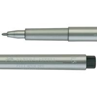 Faber-Castell 167351 balpen, zwart, zilver