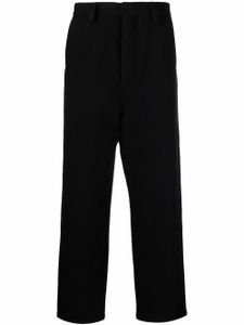 AMI Paris pantalon droit à effet chiné - Noir