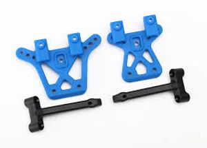 Shock tower, front (1), rear (1) / shock tower brace (2) (TRX-7637)