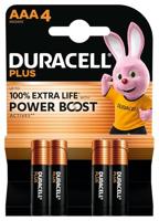 Duracell Plus AAA 4 Pack