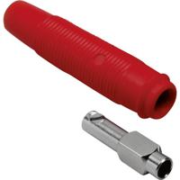 BKL Electronic 072213 Laboratoriumbus Koppeling, recht Stift-Ø: 4 mm Rood 1 stuk(s)