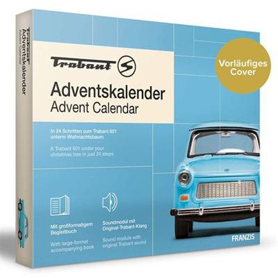 Franzis adventkalender Trabant blauw Franzis adventkalender Trabant blauw