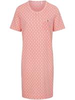 Nachthemd van 100% katoen met strepen en stippen Van Rösch oranje