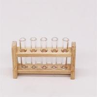 3 sets 1:12 Mini Doll House Dollhouse Iaboratory glazen buis reageerbuis rack miniatuur voedsel spelen scène model