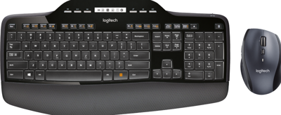 Logitech Wireless Desktop MK710 toetsenbord RF Draadloos QWERTY Engels Zwart