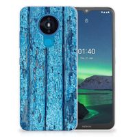 Nokia 1.4 Bumper Hoesje Wood Blue