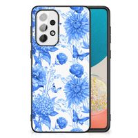 Bloemen Hoesje voor Samsung Galaxy A73 Flowers Blue