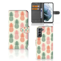 Samsung Galaxy S21 FE Book Cover Ananas - thumbnail