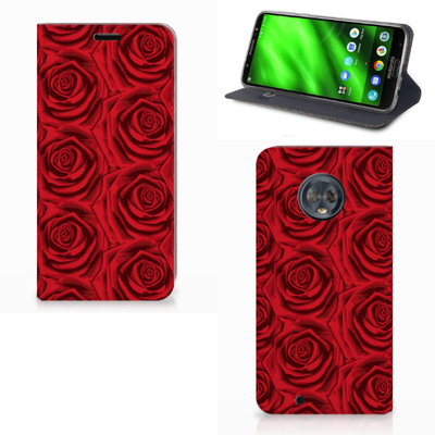 Motorola Moto G6 Smart Cover Red Roses