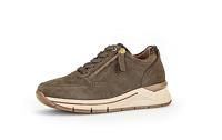 Gabor Low-Top sneakers voor dames, lage schoenen, comfortabel extra breed (H), Beige Tundra 01, 40 EU Breed