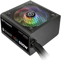 Thermaltake Smart RGB-voedingseenheid 500 W 20+4-pins ATX ATX zwart