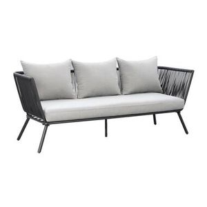 Loungebank Almeria - antraciet - 75x200x75 cm - Leen Bakker