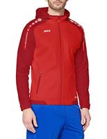 JAKO Heren Basic-/capuchonjas Champ, blauw/marine/neongeel, S, 6817