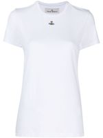 Vivienne Westwood t-shirt en coton à logo brodé - Blanc