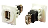 Adapter, Bus, inbouw USB-bus type A - USB-bus type A CP30208NXW Cliff 1 stuk(s)