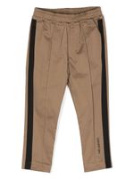 Neil Barrett Kids pantalon droit à bandes contrastantes - Marron