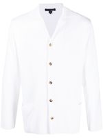 Lardini chemise à col italien - Blanc