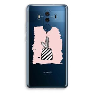 Zwart-wit cactus: Huawei Mate 10 Pro Transparant Hoesje