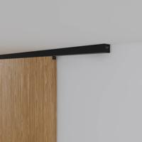 Xperta set 4m rail - Zwart - Plafond opbouw - Enkele deur - Deurdikte 50-55mm - opbouw