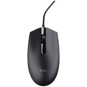 Trust TM-101 Muis USB Optisch Zwart 3 Toetsen 1200 dpi Geïntegreerd scrollwiel