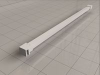 Mueller Slimline stabilisatiestang 120cm wit mat - thumbnail