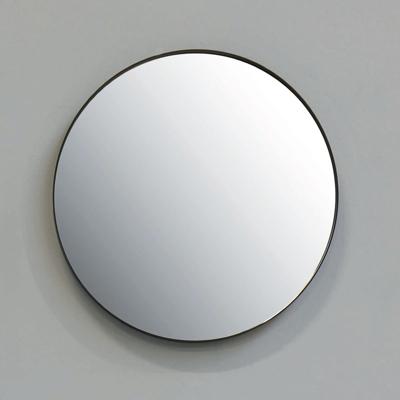 Badkamerspiegel Bliss Rond 120x120cm Aluminium Omlijsting Mat Zwart