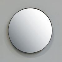 Badkamerspiegel Bliss Rond 120x120cm Aluminium Omlijsting Mat Zwart