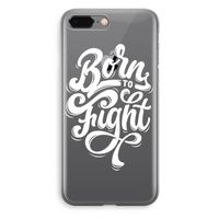 Born to Fight: iPhone 8 Plus Transparant Hoesje - thumbnail