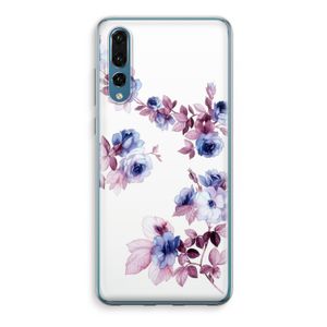 Waterverf bloemen: Huawei P20 Pro Transparant Hoesje