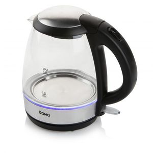 Domo DO9218WK waterkoker 1,2 l 2200 W Zwart, Zilver