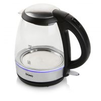 Domo DO9218WK waterkoker 1,2 l 2200 W Zwart, Zilver - thumbnail