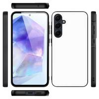 Back Cover Hoesje Samsung Galaxy A55 Zwart | Wit - thumbnail