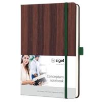 SIGEL CO673 Notizbuch Conceptum, Nature Edition, ca. A5, dotted, braun