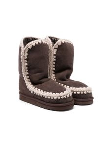 Mou Kids bottines Eskimo à boucle - Marron