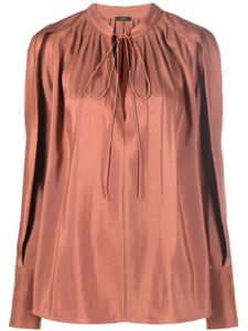 JOSEPH blouse en soie à manches longues - Marron