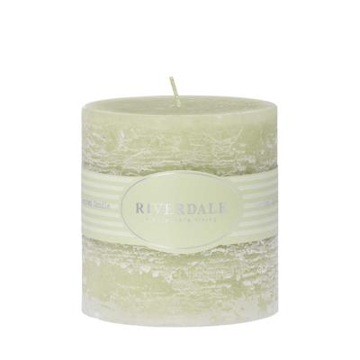 Rustieke Geurkaars Summer Bellini pistache 10x10cm Rustieke Geurkaars Summer Bellini pistache 10x10cm