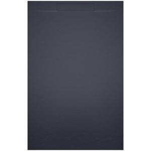 Riho Isola Douchevloer 90x90x3cm Kunstmarmer Leisteen structuur mat antraciet D007011080