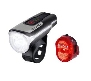 Sigma Sport Aura 80 + Nugget II Set Achterlicht + voorlicht (set) LED